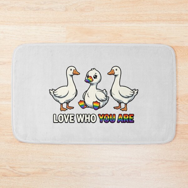 Item preview, Love Who You Are Rainbow Pride Geese designed and sold by Numair  Baig.