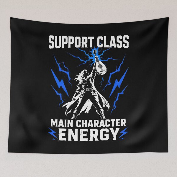 Item preview, Support Class Main Character Energy Bard Fantasy Graphic designed and sold by Fenay Designs.