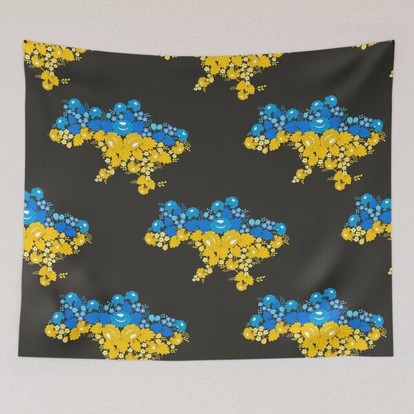 Item preview, Ukrainian map on black designed and sold by SaturnO27.