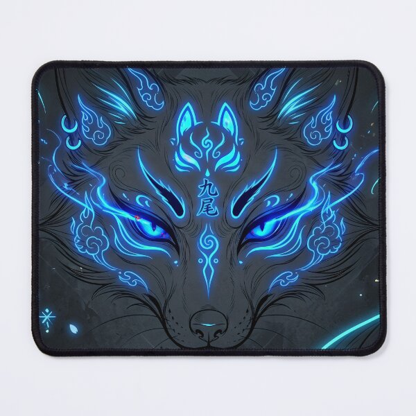 Item preview, Spiritual Kitsune – Essence of Blue Neon designed and sold by Neo Tokio.