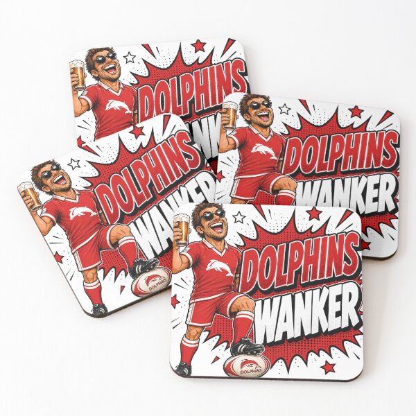 Item preview, Diseño de bromas divertidas de aficionados al rugby league de los Australian Dolphins NRL designed and sold by UrbanKangaroo.