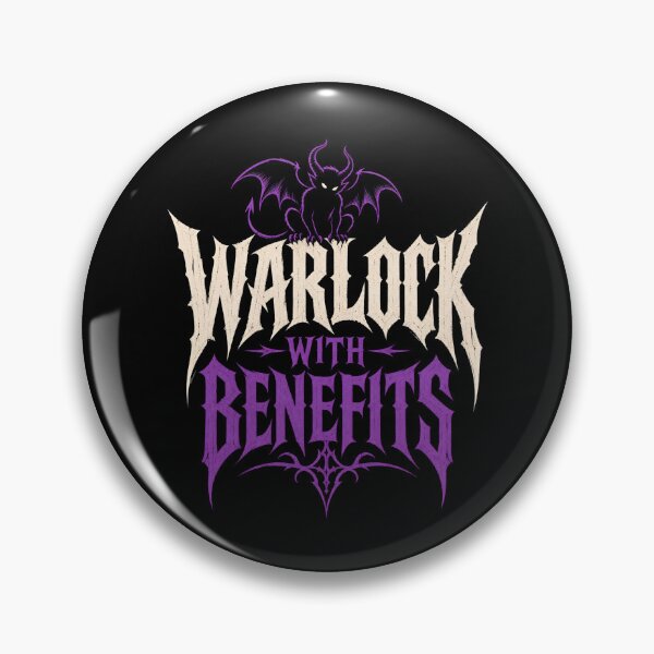 Item preview, Warlock With Benefits Funny Dark Fantasy Fiend Graphic designed and sold by Fenay Designs.