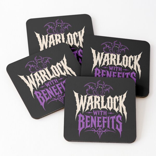 Item preview, Warlock With Benefits Funny Dark Fantasy Fiend Graphic designed and sold by Fenay Designs.