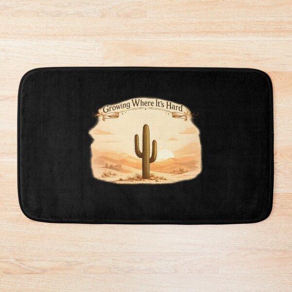 Item preview, Growing Where It’s Hard – Minimal Desert Cactus Sunset Design designed and sold by ImaginedSpace7.