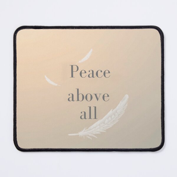 Item preview, Peace Above All – Calm Healing Affirmation Quote designed and sold by CosmicQuietLab.