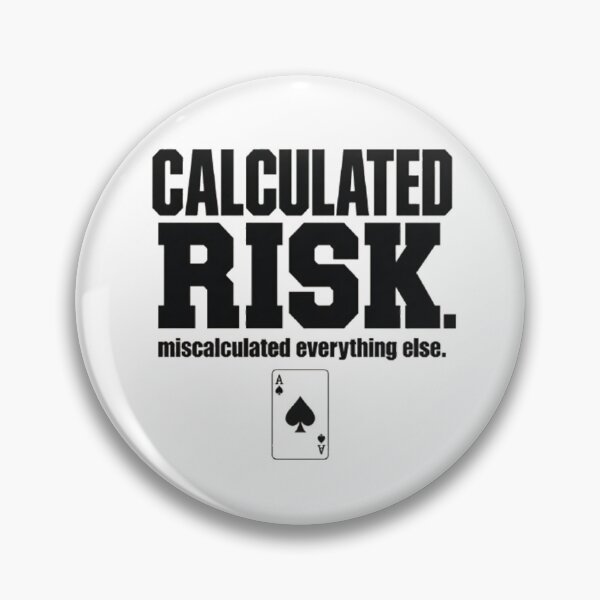 Item preview, Calculated Risk ? Funny Gambling Humor | Bold Typography Art | Sarcastic Card Game Gift | Gen Z Streetwear | Ace of Spades Fashion ? designed and sold by Abhi0.