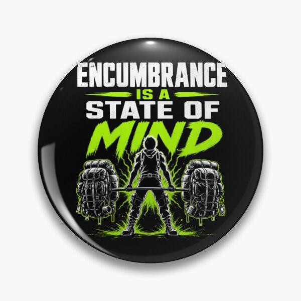 Item preview, Encumbrance Is A State Of Mind Heavy Loot RPG Graphic designed and sold by Fenay Designs.