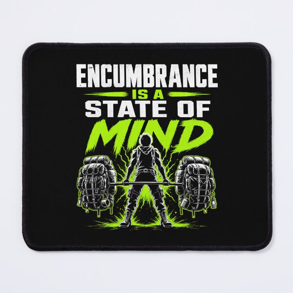 Item preview, Encumbrance Is A State Of Mind Heavy Loot RPG Graphic designed and sold by Fenay Designs.