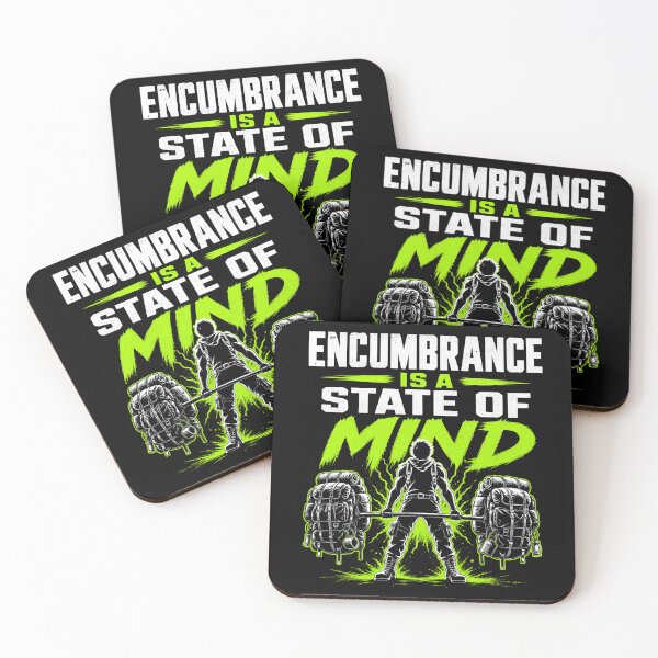 Item preview, Encumbrance Is A State Of Mind Heavy Loot RPG Graphic designed and sold by Fenay Designs.