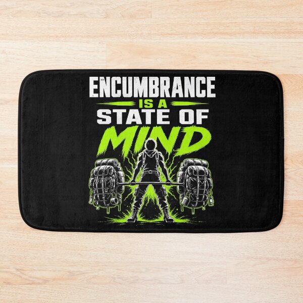 Item preview, Encumbrance Is A State Of Mind Heavy Loot RPG Graphic designed and sold by Fenay Designs.
