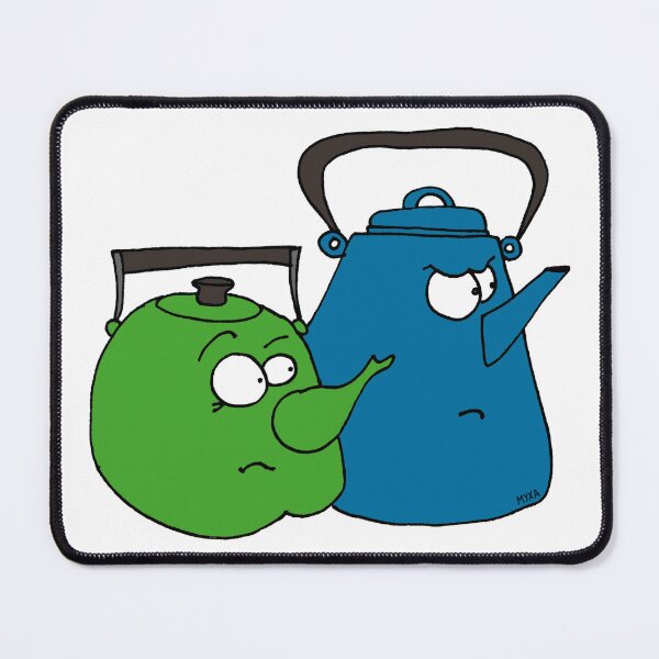 Item preview, Funny Teapots Tea Time Drama Sticker | Sarcastic Kitchen Humor Art designed and sold by MyxaART.