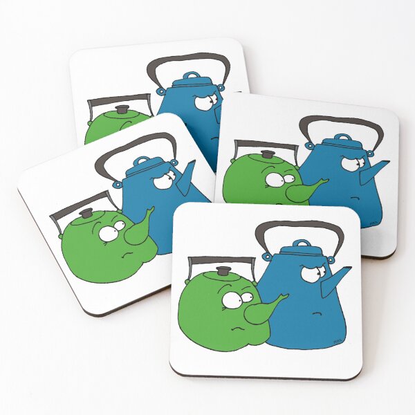 Item preview, Funny Teapots Tea Time Drama Sticker | Sarcastic Kitchen Humor Art designed and sold by MyxaART.