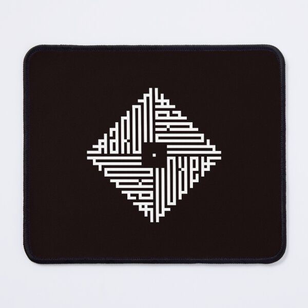 Item preview, AARON | White | Modern Geometric Kufi Calligraphy | From Name to Art designed and sold by FOR YOUR NAME.