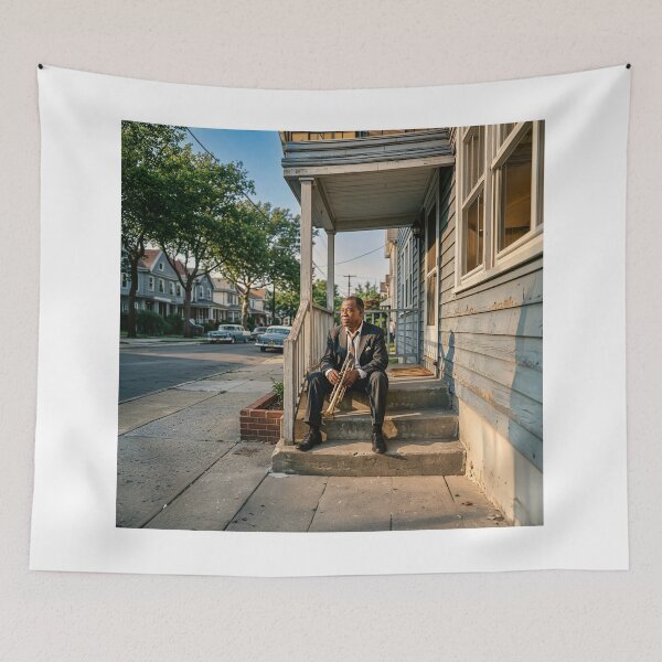 Item preview, Louis Armstrong Jazz Icon Portrait designed and sold by Home Decor Art.