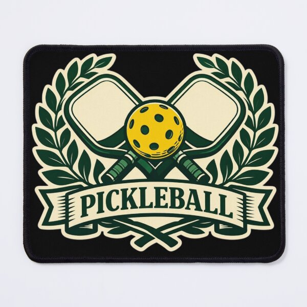 Item preview, Pickleball Laurel Emblem — Vintage Sports Badge Sticker designed and sold by Timeless Junction.