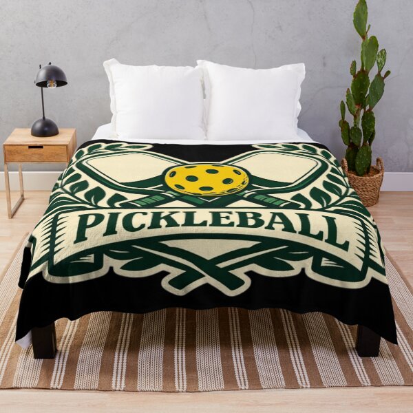 Item preview, Pickleball Laurel Emblem — Vintage Sports Badge Sticker designed and sold by Timeless Junction.