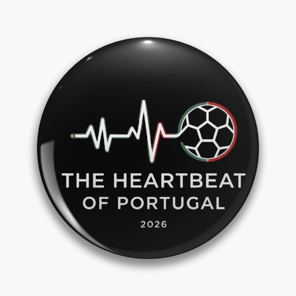 Item preview, Portugal Football Heartbeat Shirt – The Heartbeat of Portugal 2026 Soccer Fan Design designed and sold by rebuZZ-Apparels-The Minimalistic Buzz.