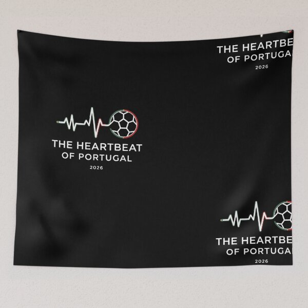 Item preview, Portugal Football Heartbeat Shirt – The Heartbeat of Portugal 2026 Soccer Fan Design designed and sold by rebuZZ-Apparels-The Minimalistic Buzz.