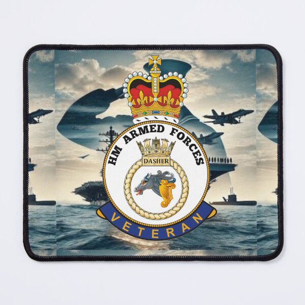 Item preview, HMS Dasher Royal Navy HM Armed Forces Veteran designed and sold by Bootneckstore.