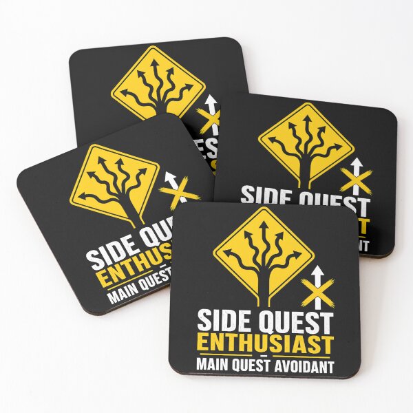 Item preview, Side Quest Enthusiast Main Quest Avoidant Funny RPG Graphic designed and sold by Fenay Designs.
