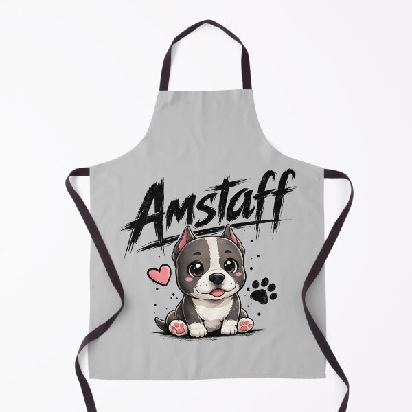 Item preview, Cute Amstaff Puppy Love – Kawaii American Staffordshire Terrier Illustration designed and sold by blankTeeShirt.