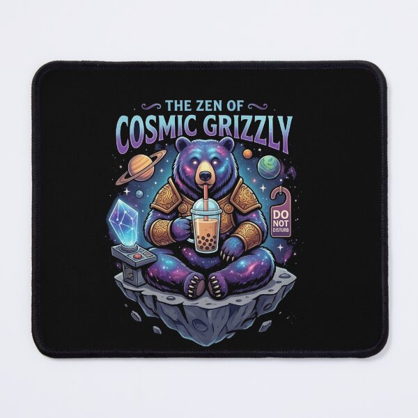 Item preview, The Zen of Cosmic Grizzly – Space Meditation designed and sold by Dogandesighn.