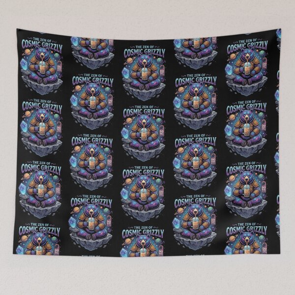 Item preview, The Zen of Cosmic Grizzly – Space Meditation designed and sold by Dogandesighn.