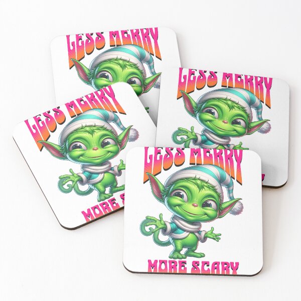 Item preview, Less Merry More Scary Shirt | Funny Christmas Monster Tee | Holiday Sarcasm Shirt | Retro Christmas humor designed and sold by Fernhaven.