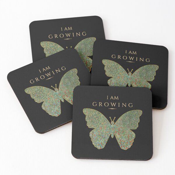Item preview, I AM GROWING | Christian Butterfly Art | Wildflower Transformation | Faith Journey Wall Decor designed and sold by KittenAndCo.