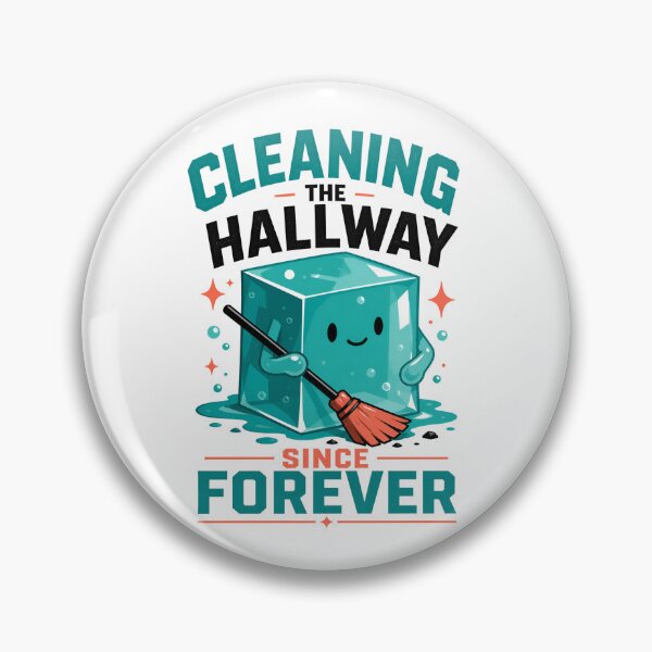 Item preview, Cleaning The Hallway Since Forever Cute Slime Monster Art designed and sold by Fenay Designs.