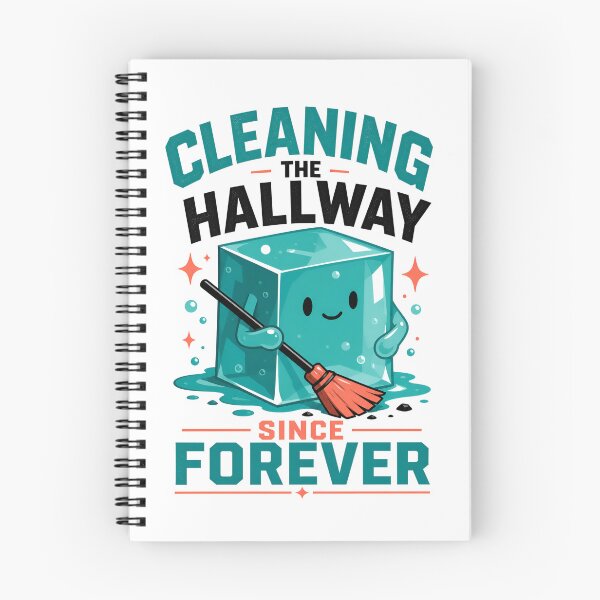 Item preview, Cleaning The Hallway Since Forever Cute Slime Monster Art designed and sold by Fenay Designs.