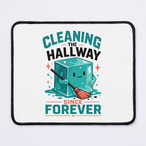 Item preview, Cleaning The Hallway Since Forever Cute Slime Monster Art designed and sold by Fenay Designs.
