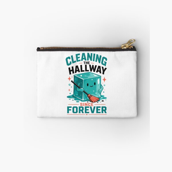 Item preview, Cleaning The Hallway Since Forever Cute Slime Monster Art designed and sold by Fenay Designs.