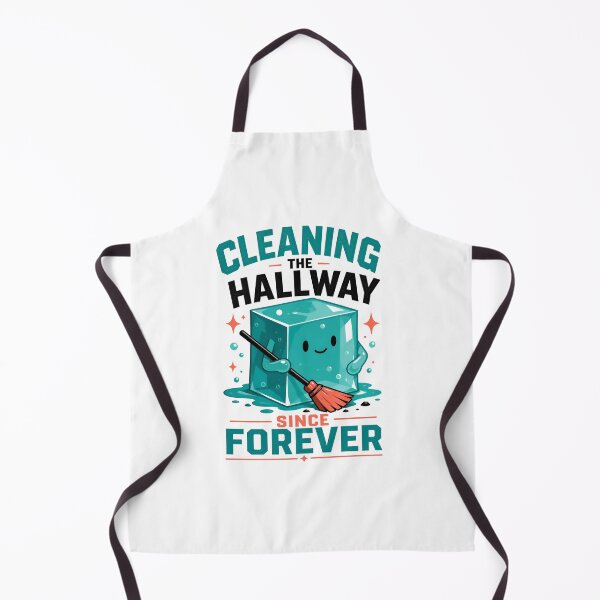 Item preview, Cleaning The Hallway Since Forever Cute Slime Monster Art designed and sold by Fenay Designs.