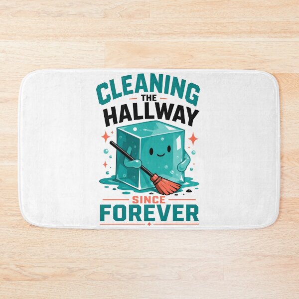 Item preview, Cleaning The Hallway Since Forever Cute Slime Monster Art designed and sold by Fenay Designs.