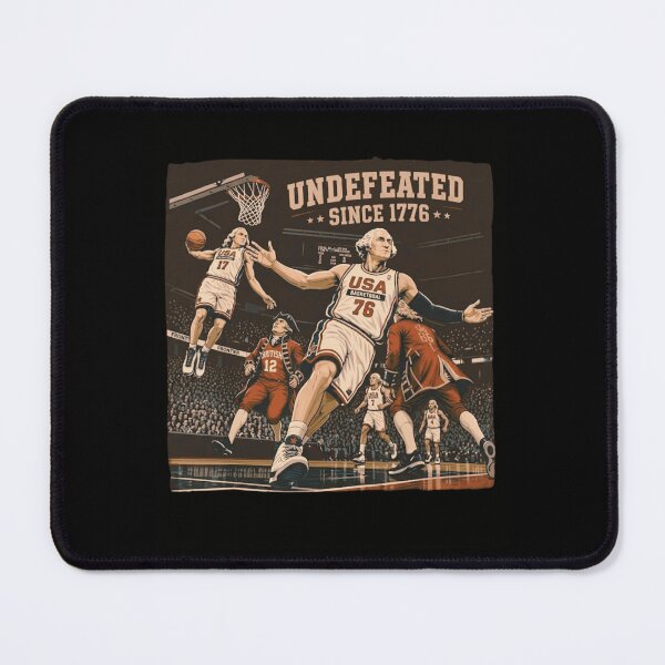 Item preview, George Washington Basketball Undefeated Since 1776 Patriotic Art designed and sold by haitrieuic96.