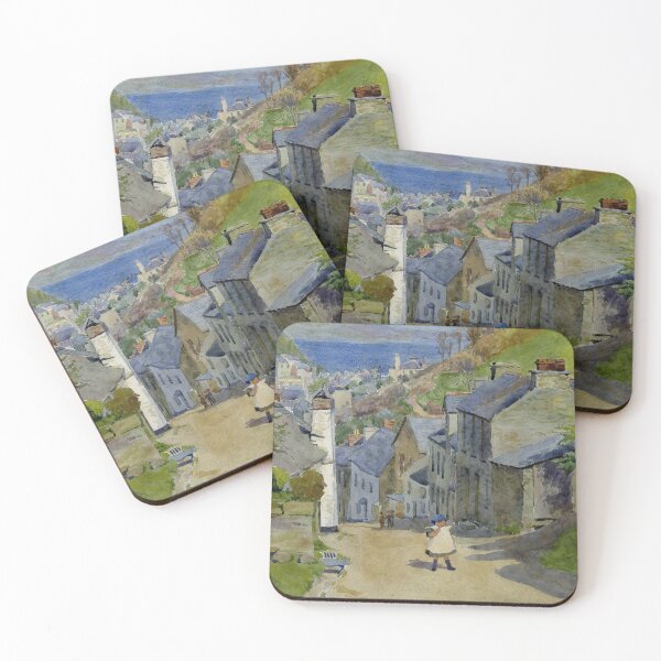 Item preview, West Looe Hill in Cornwall, England in 1904 designed and sold by TerryKerrImages.