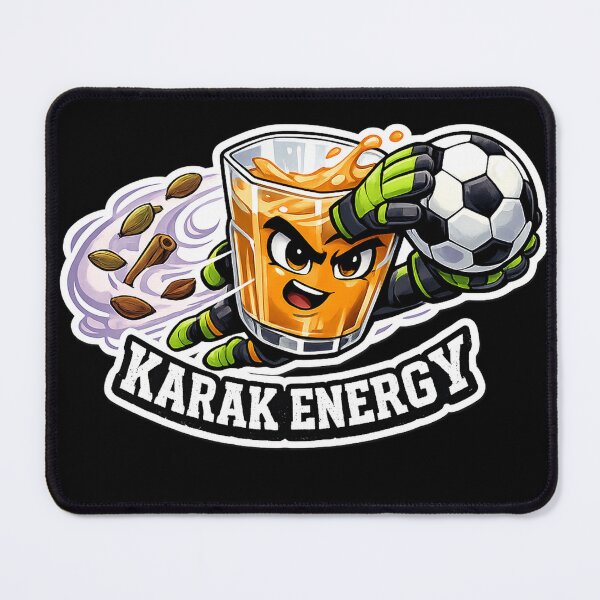 Item preview, Spiced Energy Goalkeeper Cartoon Illustration designed and sold by RDcollections.