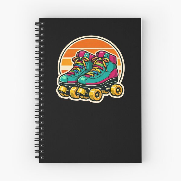 Item preview, Retro Roller Skates — Teal & Magenta Vintage Badge Sticker designed and sold by Timeless Junction.