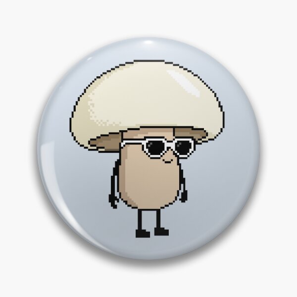Item preview, Mushroom white Pixel designed and sold by White Rim Mates.