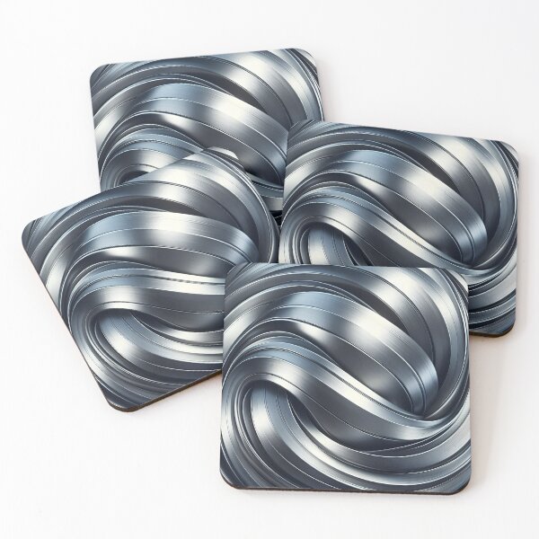 Item preview, Brushed Steel Swirls Metal Texture Design 4 designed and sold by Sybille-Yates.