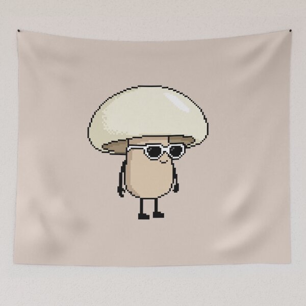 Item preview, Mushroom white Pixel designed and sold by White Rim Mates.