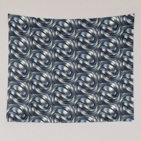 Item preview, Brushed Steel Swirls Metal Texture Design 4 designed and sold by Sybille-Yates.