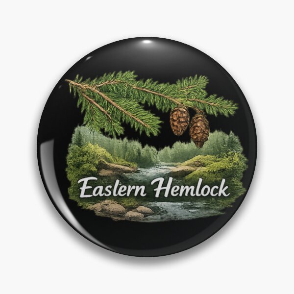 Item preview, Eastern Hemlock and forest art designed and sold by DamioPolArt.