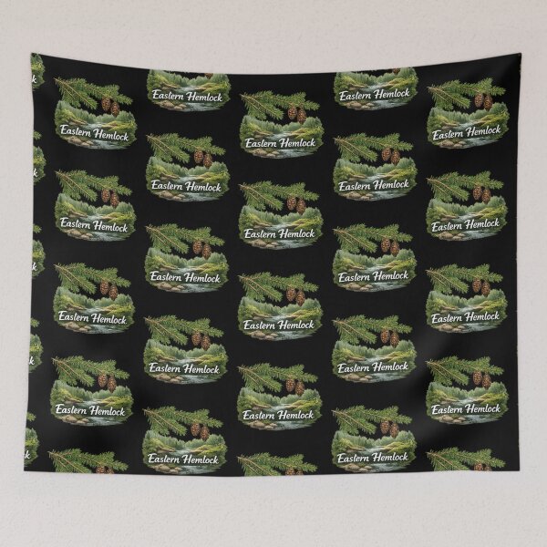 Item preview, Eastern Hemlock and forest art designed and sold by DamioPolArt.
