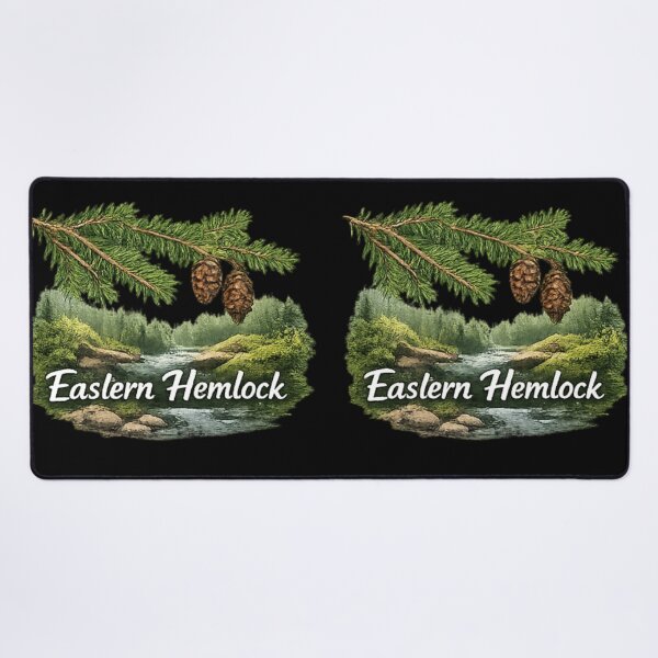 Item preview, Eastern Hemlock and forest art designed and sold by DamioPolArt.