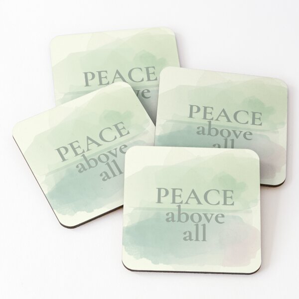 Item preview, Peace Above All – Cozy Minimalist Lifestyle Typography   designed and sold by CosmicQuietLab.