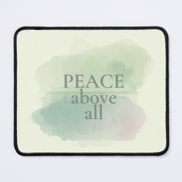 Item preview, Peace Above All – Cozy Minimalist Lifestyle Typography designed and sold by CosmicQuietLab.