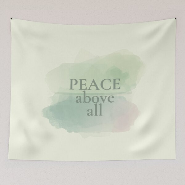 Item preview, Peace Above All – Cozy Minimalist Lifestyle Typography   designed and sold by CosmicQuietLab.