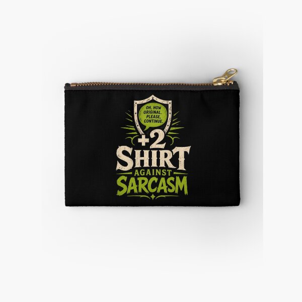 Item preview, Plus Two Shirt Against Sarcasm Funny Fantasy Shield Graphic designed and sold by Fenay Designs.
